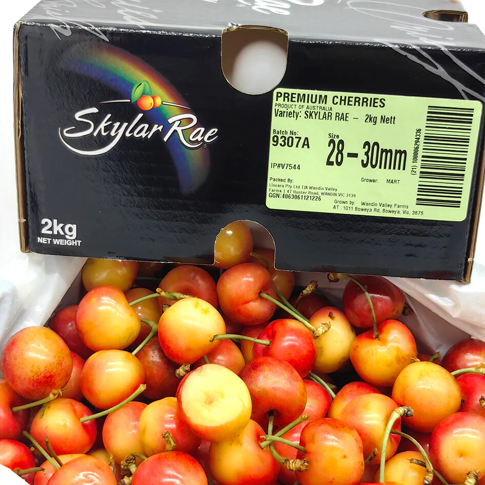 Skylar Rae White Cherries Gift Box - 28-30mm, 2kg - Image 3