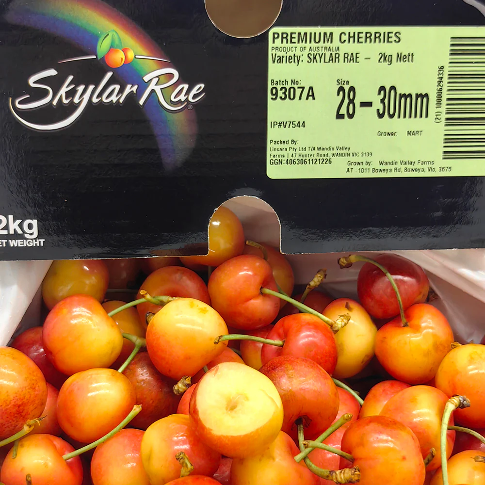 Skylar Rae White Cherries Gift Box - 28-30mm, 2kg - Image 5