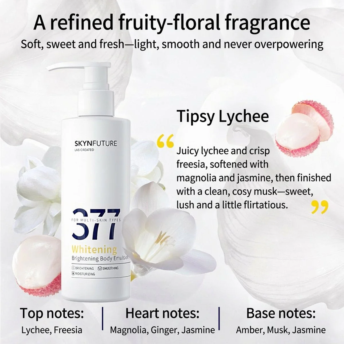 SKYNFUTURE 377 Whitening Brightening Body Emulsion - 200g - Image 3