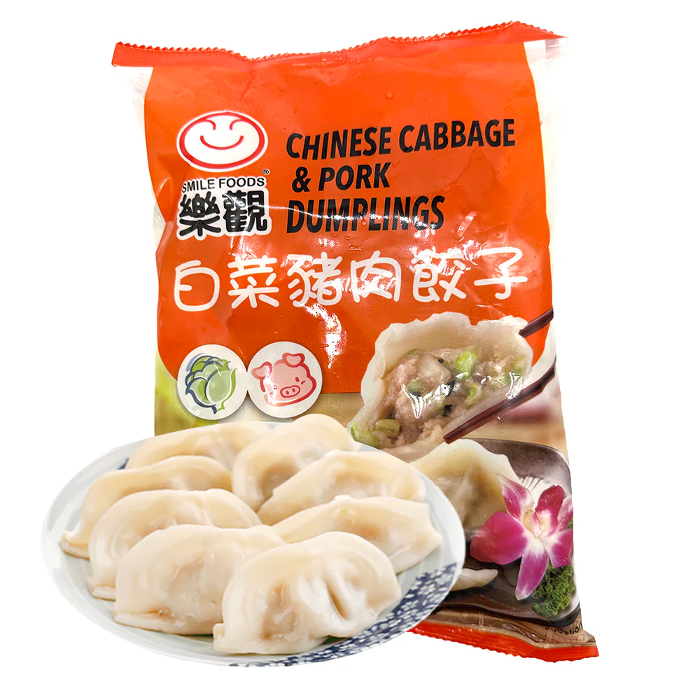 Smile Foods Chinese Cabbage & Pork Dumplings 600g