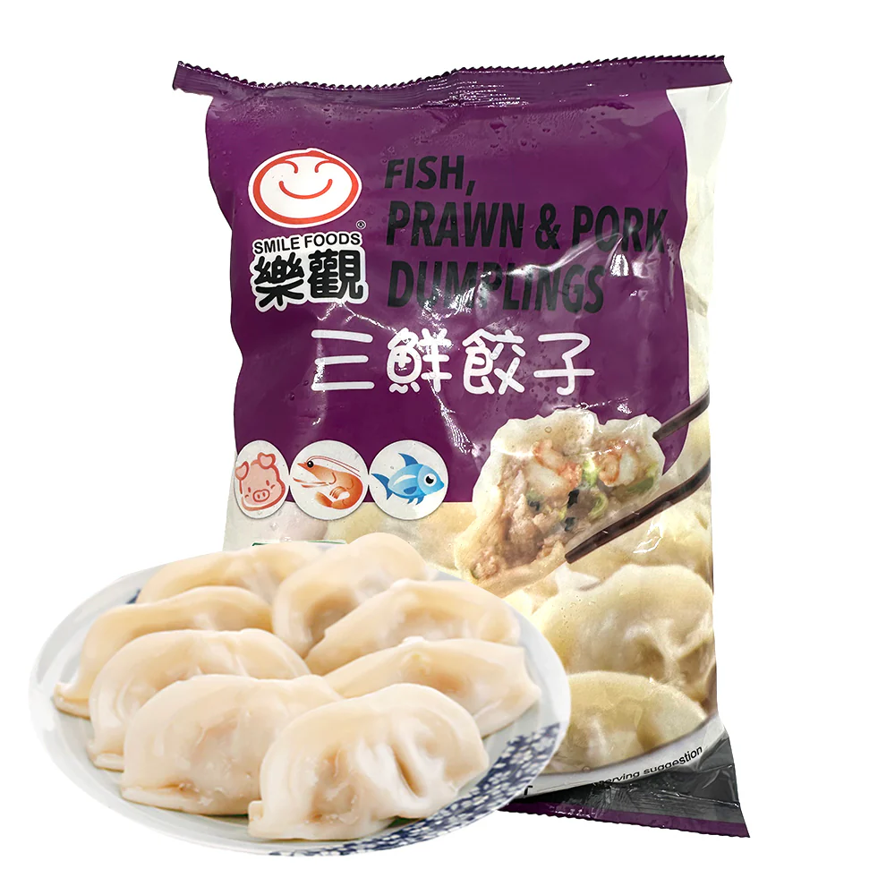 Smile Foods Fish, Prawn & Pork Dumplings 650g