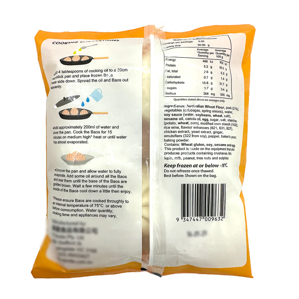 Smile Foods Frozen Pork Pan Fry Bao - 400g - Image 2