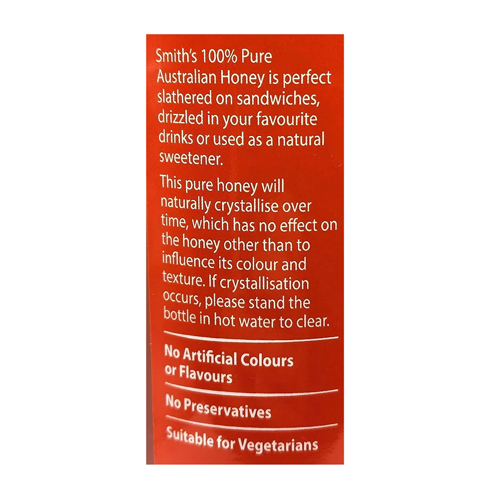 Smith's 100% Pure Australian Honey - 1kg - Image 5