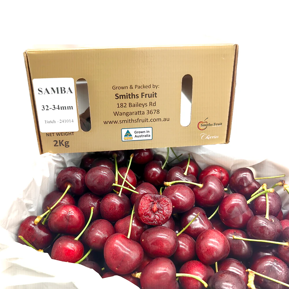 Smiths Fruit Samba Cherries Gift Box 32-34mm - 2kg - Image 3