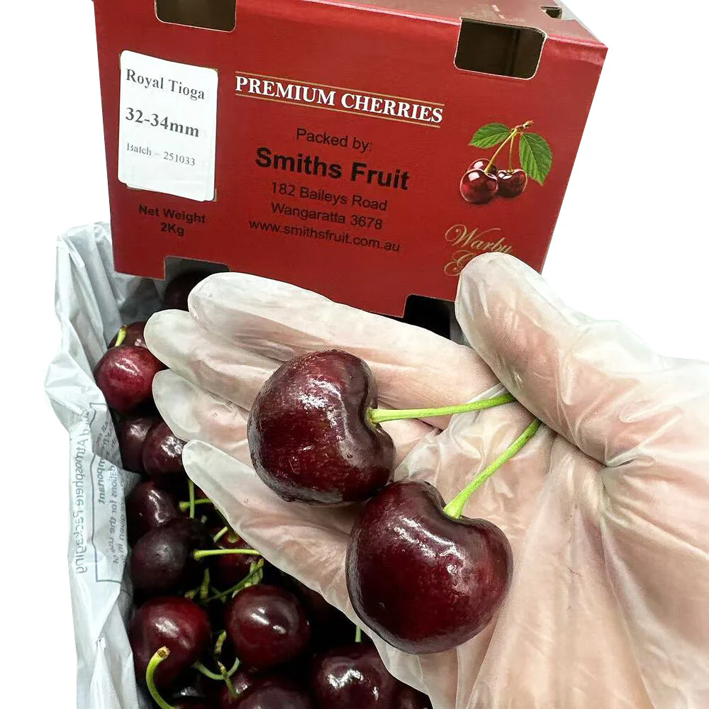Smiths Fruit Warby Gold Royal Tioga Cherries Gift Box 2kg (32–34mm) - Image 3