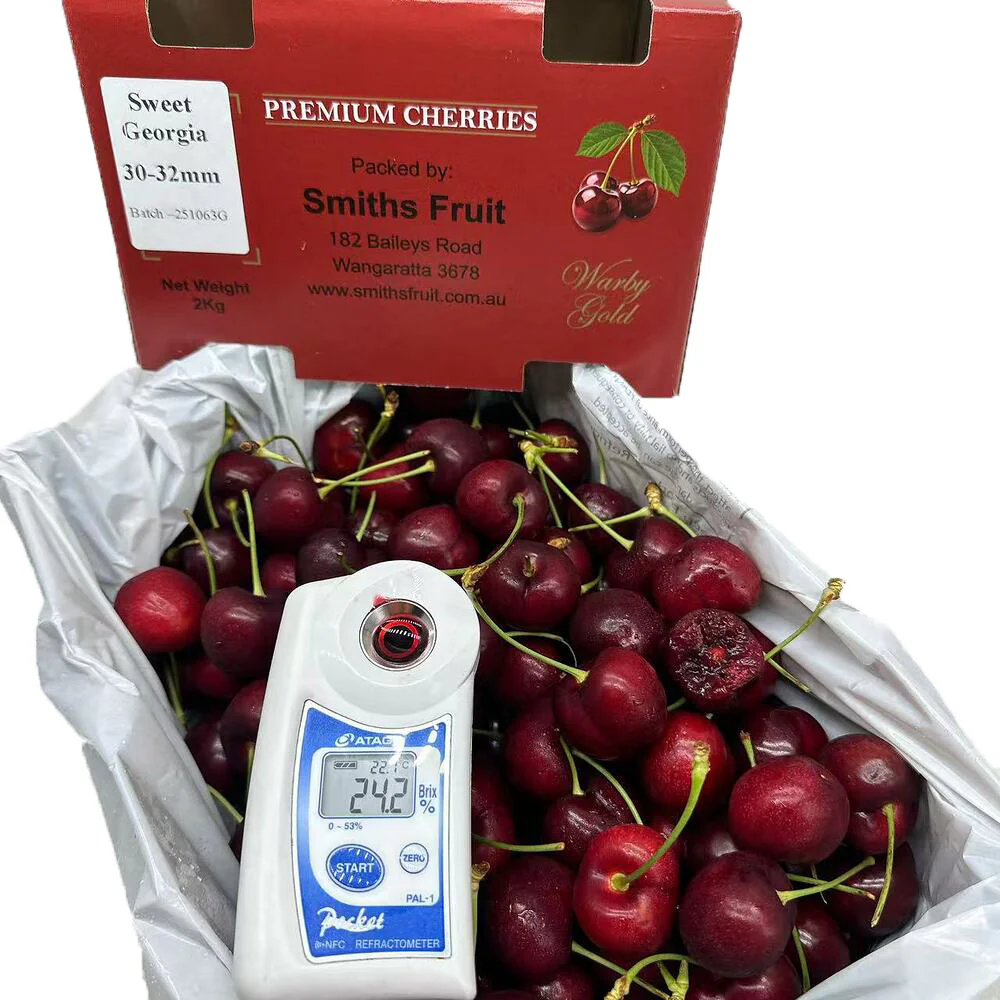 Smiths Fruit Warby Gold Sweet Georgia Cherries 30–32mm Gift Box – 2kg - Image 2