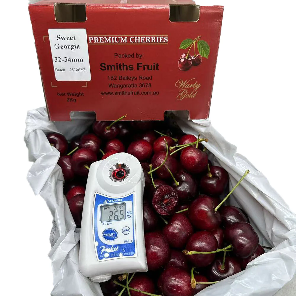 Smiths Fruit Warby Gold Sweet Georgia Cherries 32–34mm Gift Box ~2kg - Image 2