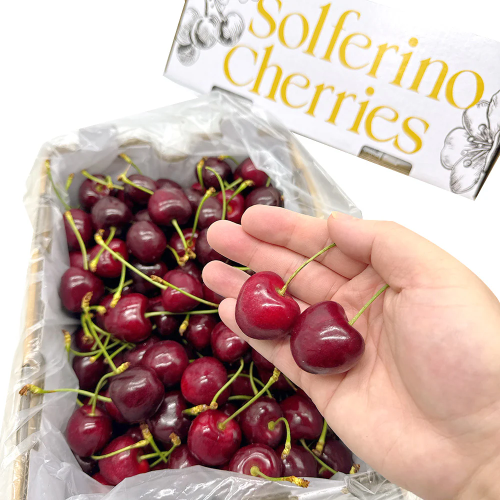 Solferino Cherries Gift Box 30-32mm - 2kg - Image 2