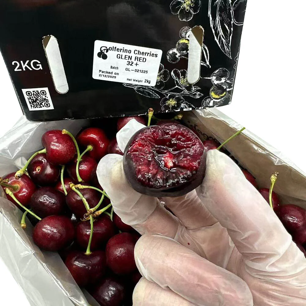 Solferino Glen Red Cherries 32mm+ Gift Box 2kg - Image 3