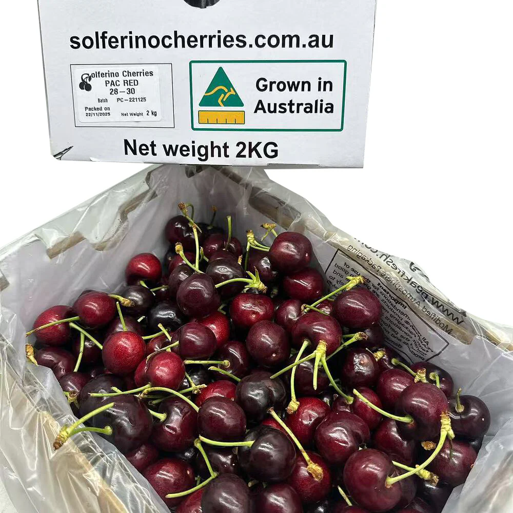 Solferino PAC RED Australian Cherries Gift Box 2kg (28–30mm) - Image 3