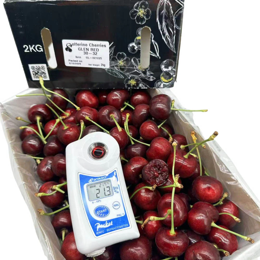 Solferino Premium Glen Red Cherries Gift Box 30–32mm – 2kg - Image 2