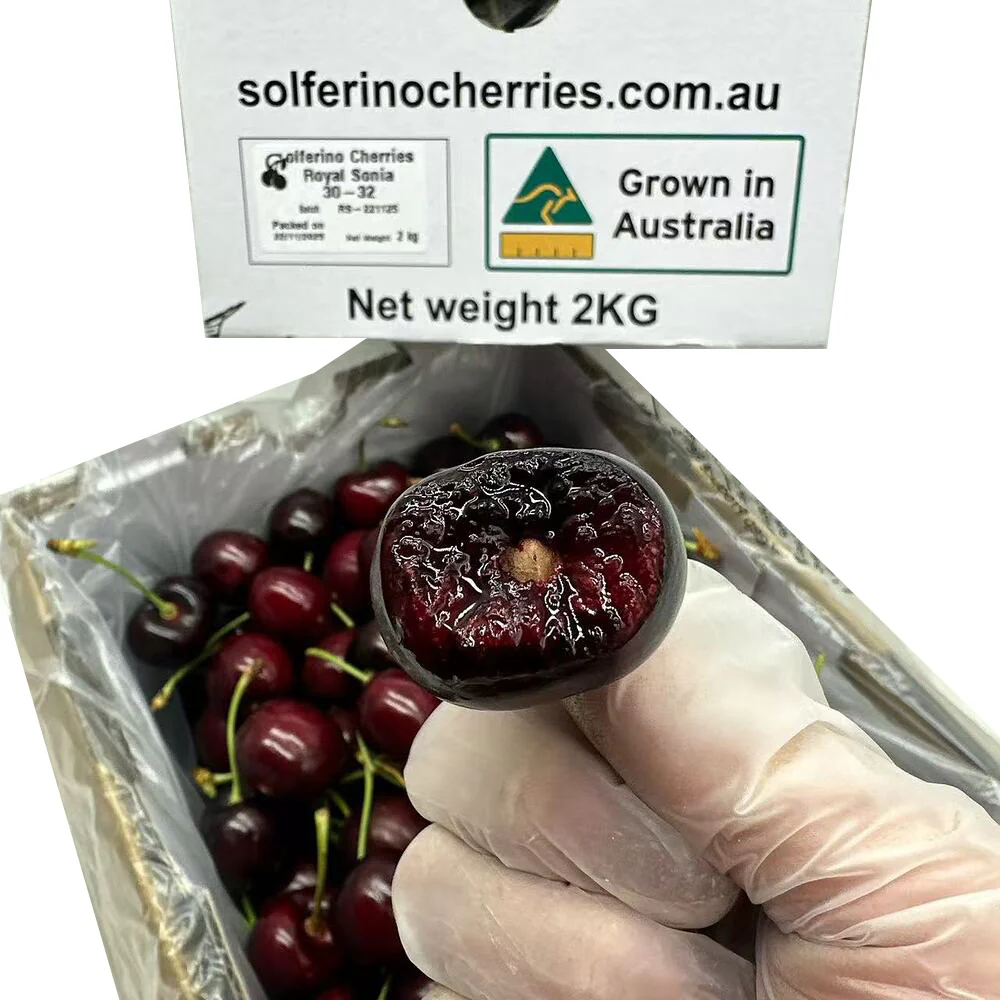 Solferino Royal Sonia Cherries Gift Box 30–32mm – 2kg - Image 4