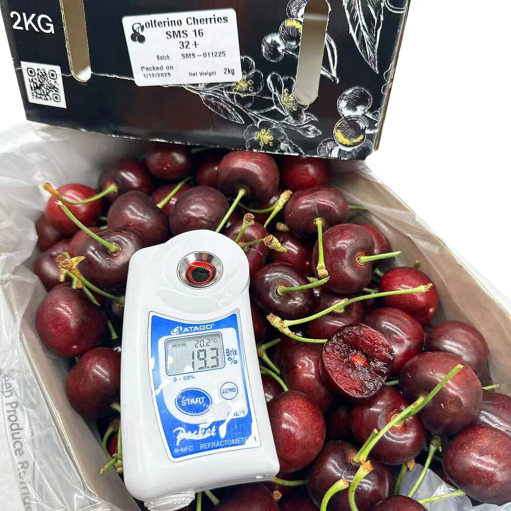 Solferino SMS Cherries 32mm+ - 2kg Gift Box - Image 2