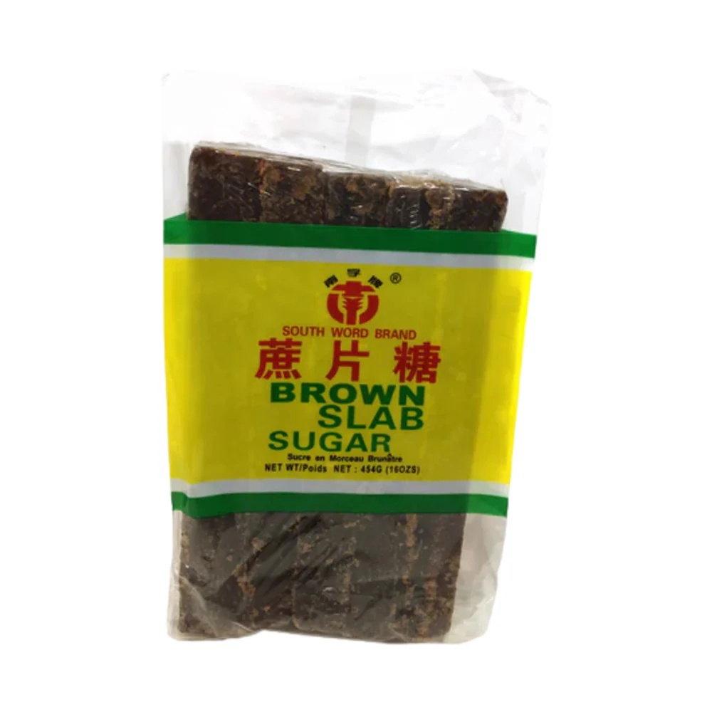 South Word Brand Brown Slab Sugar 454g – Chinese Cane Sugar Blocks
