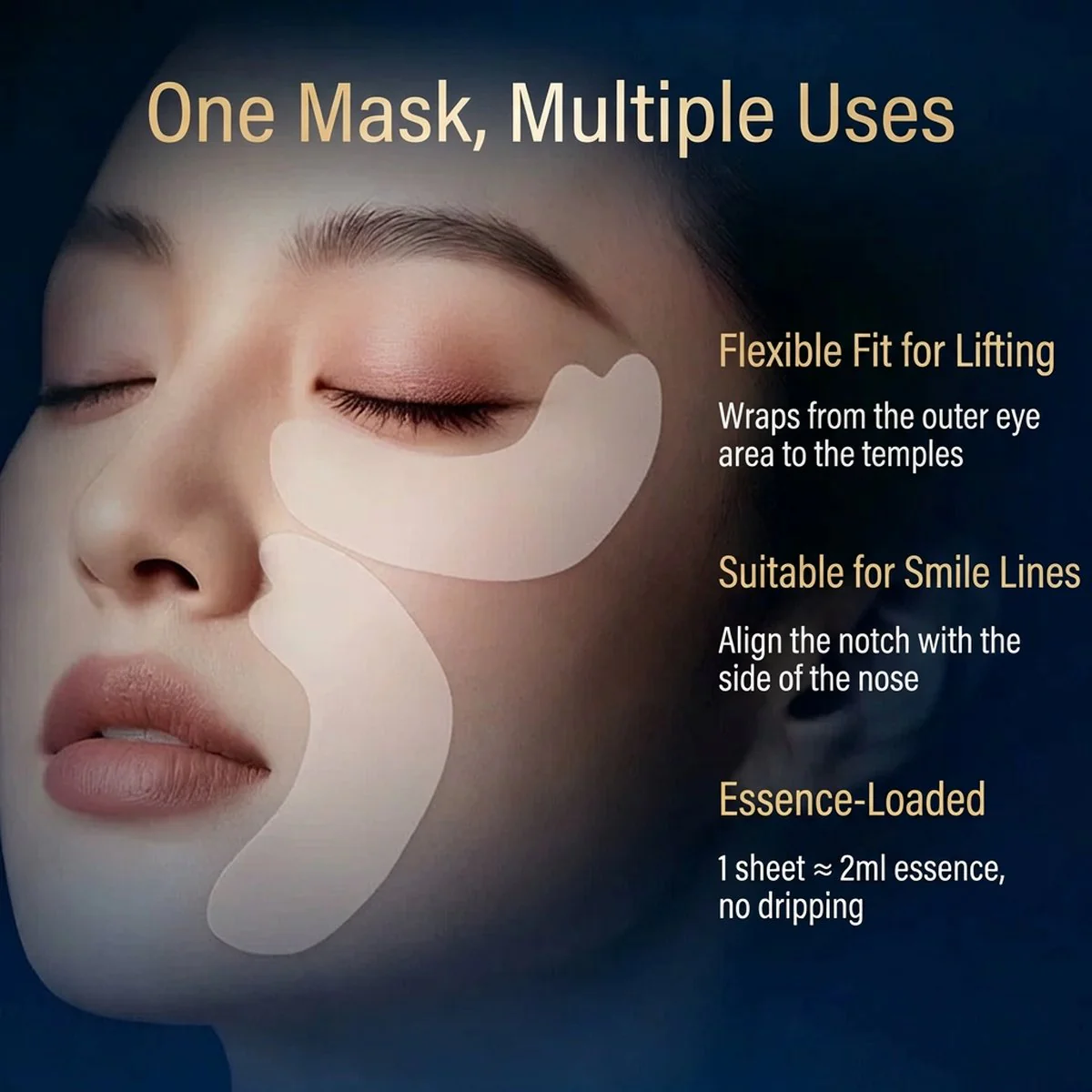 Spa Treatment Snake Venom & Stem Cell Blue Eye Masks 2 Sheets x 7 Packs - Under-Eye Patches - Image 4