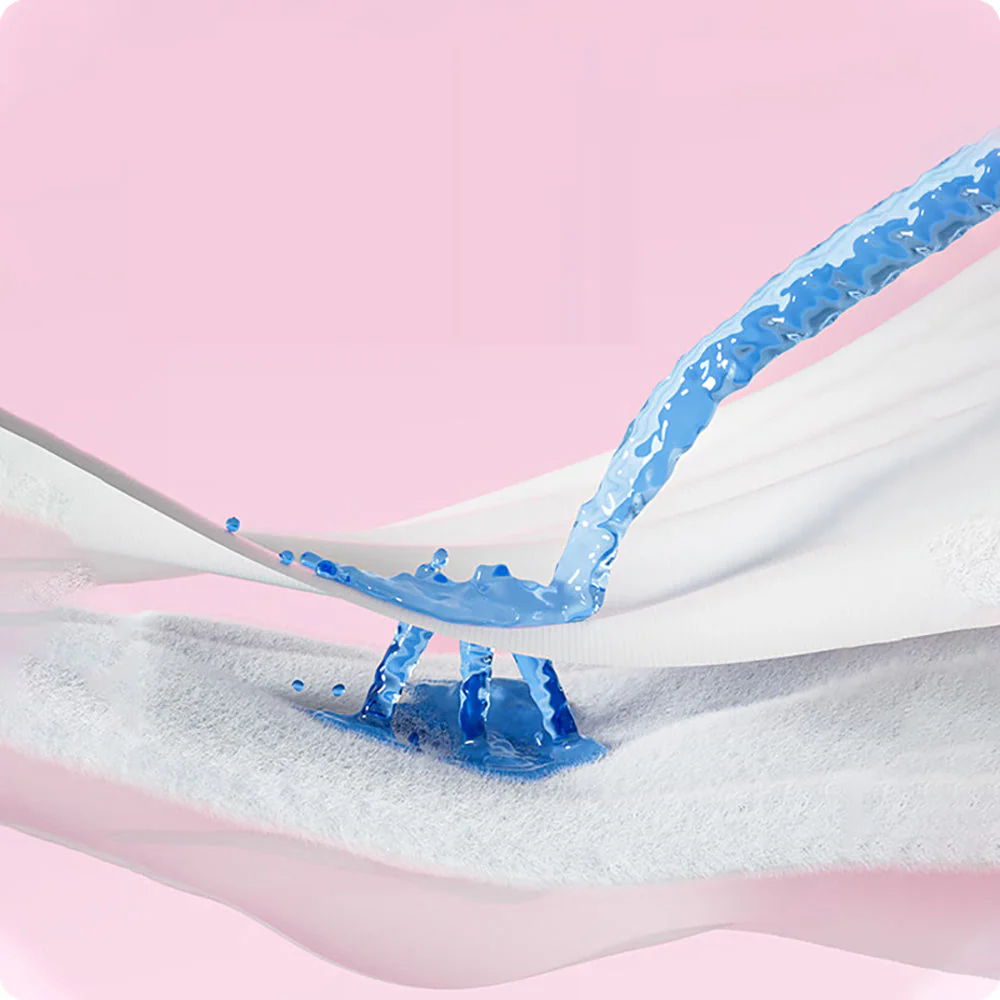 Space7 Tianshan Cotton Ultra-Thin Pure Cotton Day Use Sanitary Pads - 10 Pieces, 250mm - Image 4