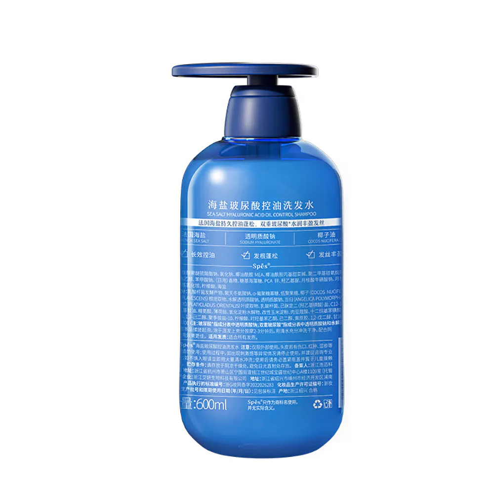 Spes Sea Salt Hyaluronic Acid Oil Control Shampoo - 600ml - Image 5