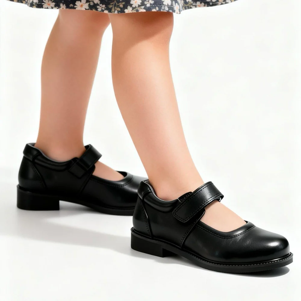 SpinGo Girls' Black Mary Jane School Shoes – EU 30 - Image 2