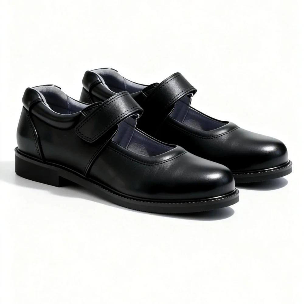 SpinGo Girls' Mary Jane School Shoes – Black, EU 35 - Image 3