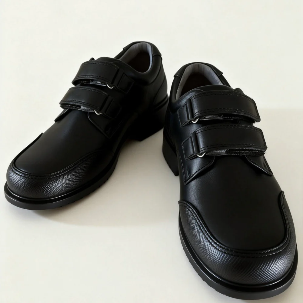 SpinGo Kids Black Velcro School Shoes – EU 30 - Image 3