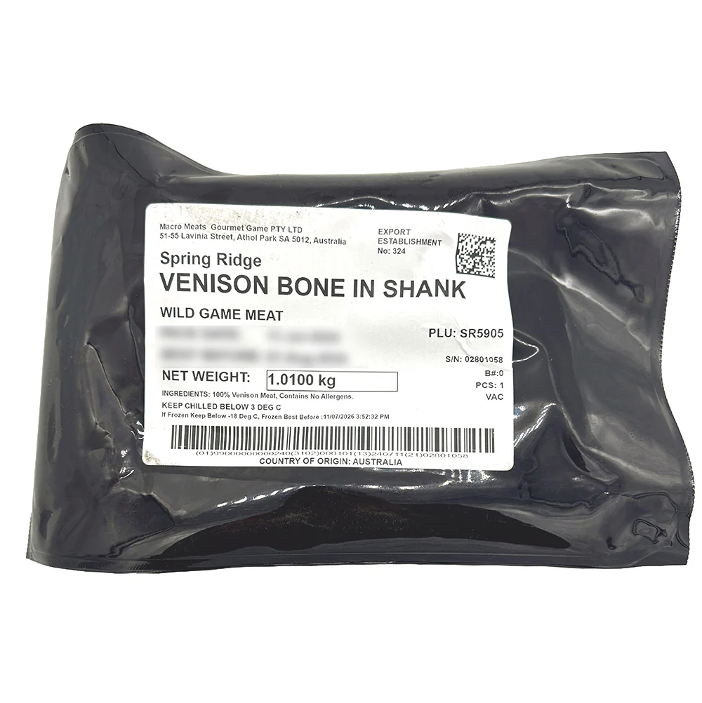 Spring Ridge Bone-in Venison Shank 0.9kg - Image 3