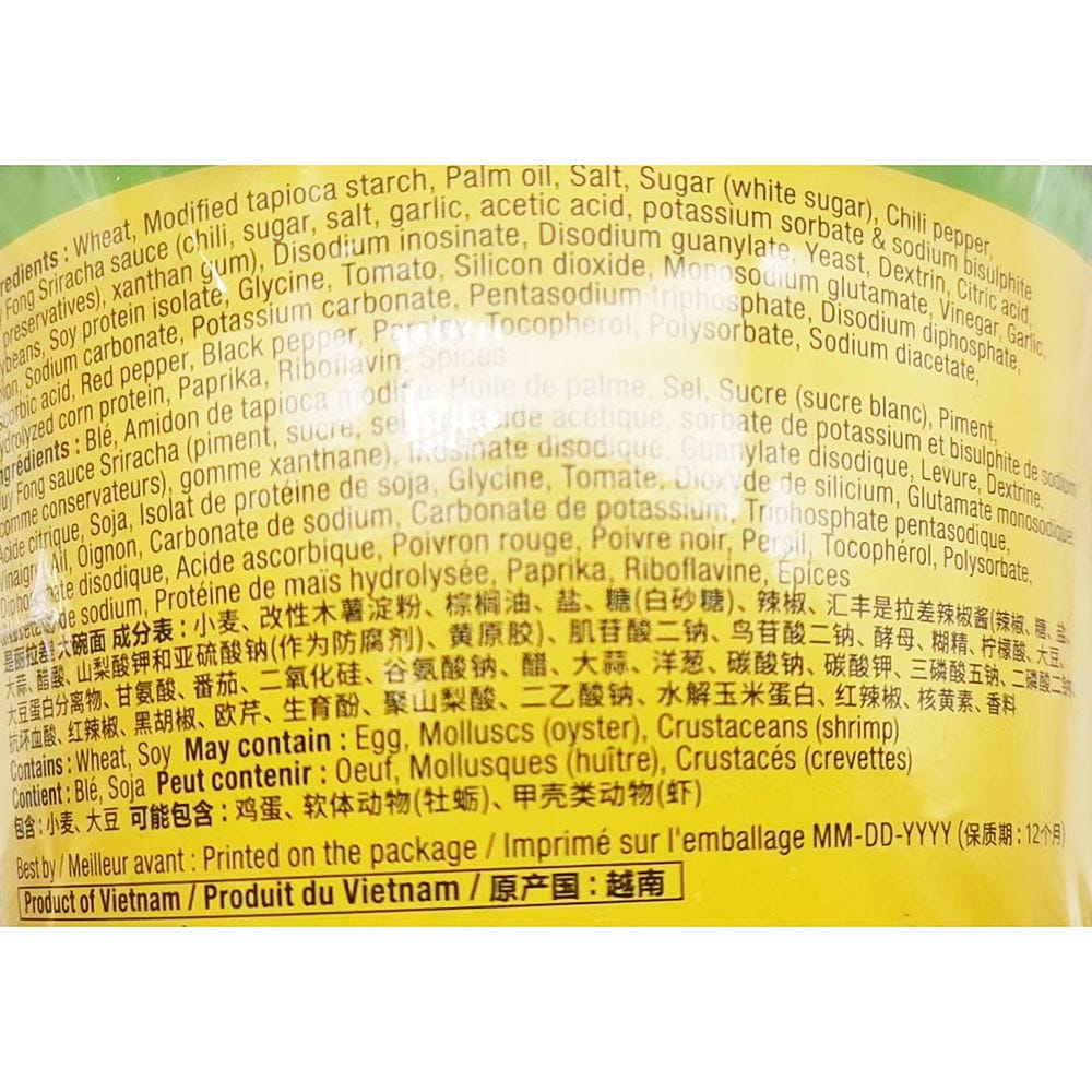 Sriracha Ramen Noodle Soup - Chicken Flavor, 110g - Image 3