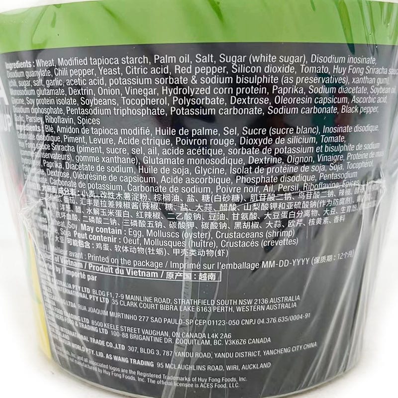 Sriracha Ramen Noodle Soup - Lobster Flavor, Extra Spicy - 110g - Image 3