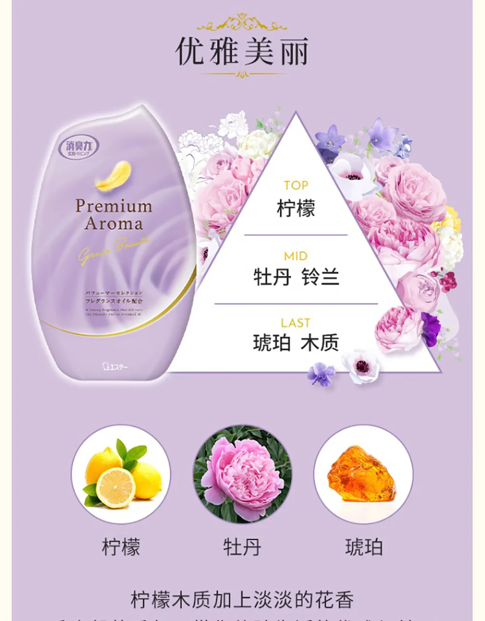 ST Premium Aroma Indoor Deodorizer - Grace Beaute Scent, 400ml - Image 5