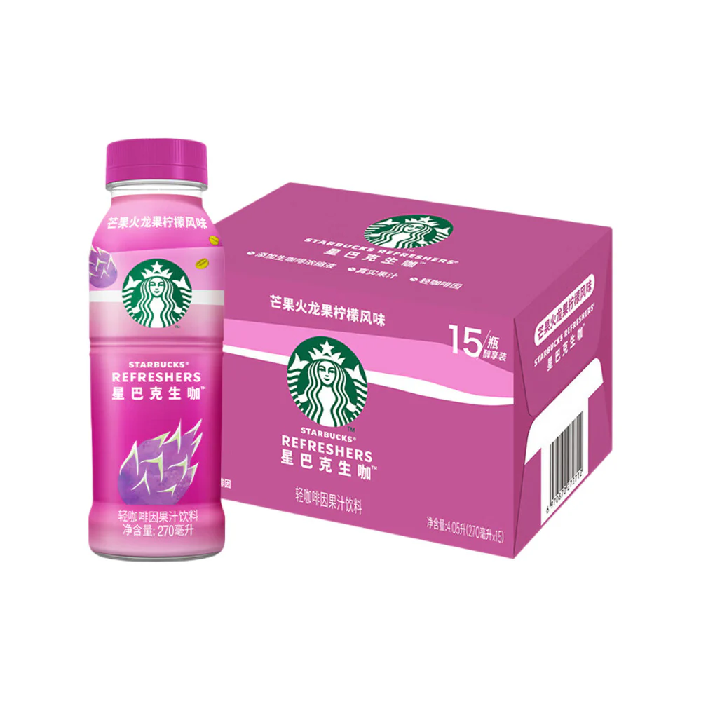 Starbucks Refreshers Purple Drink – Mango, Dragon Fruit & Lemon 270ml x 15 Bottles