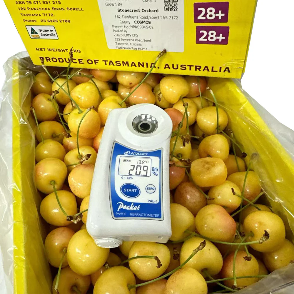Stonecrest Tasmanian White Cherries 28mm+ Gift Box 2kg - Image 2