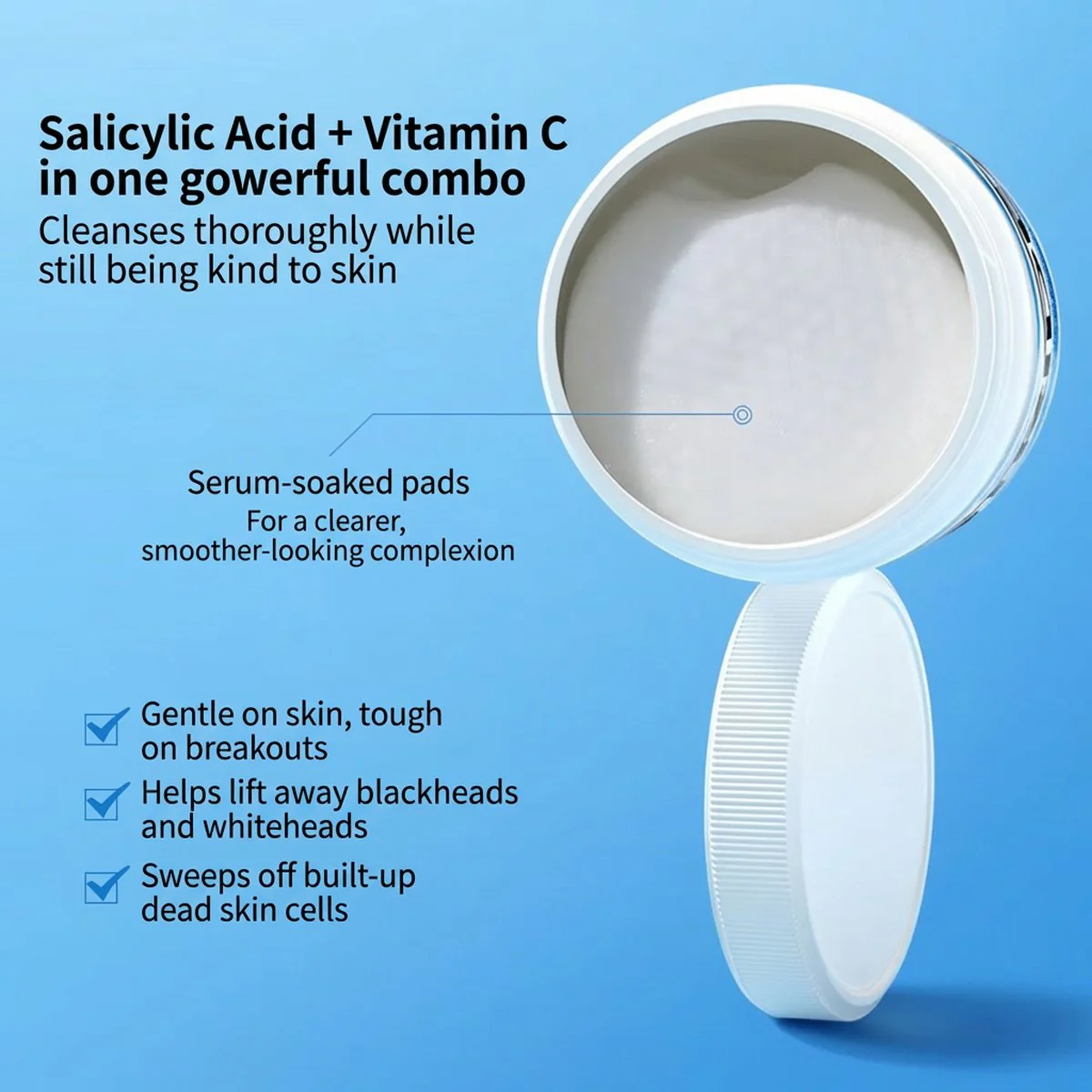 Stridex Salicylic Acid 1% Acne Cleansing Pads - 55 Pads - Image 4