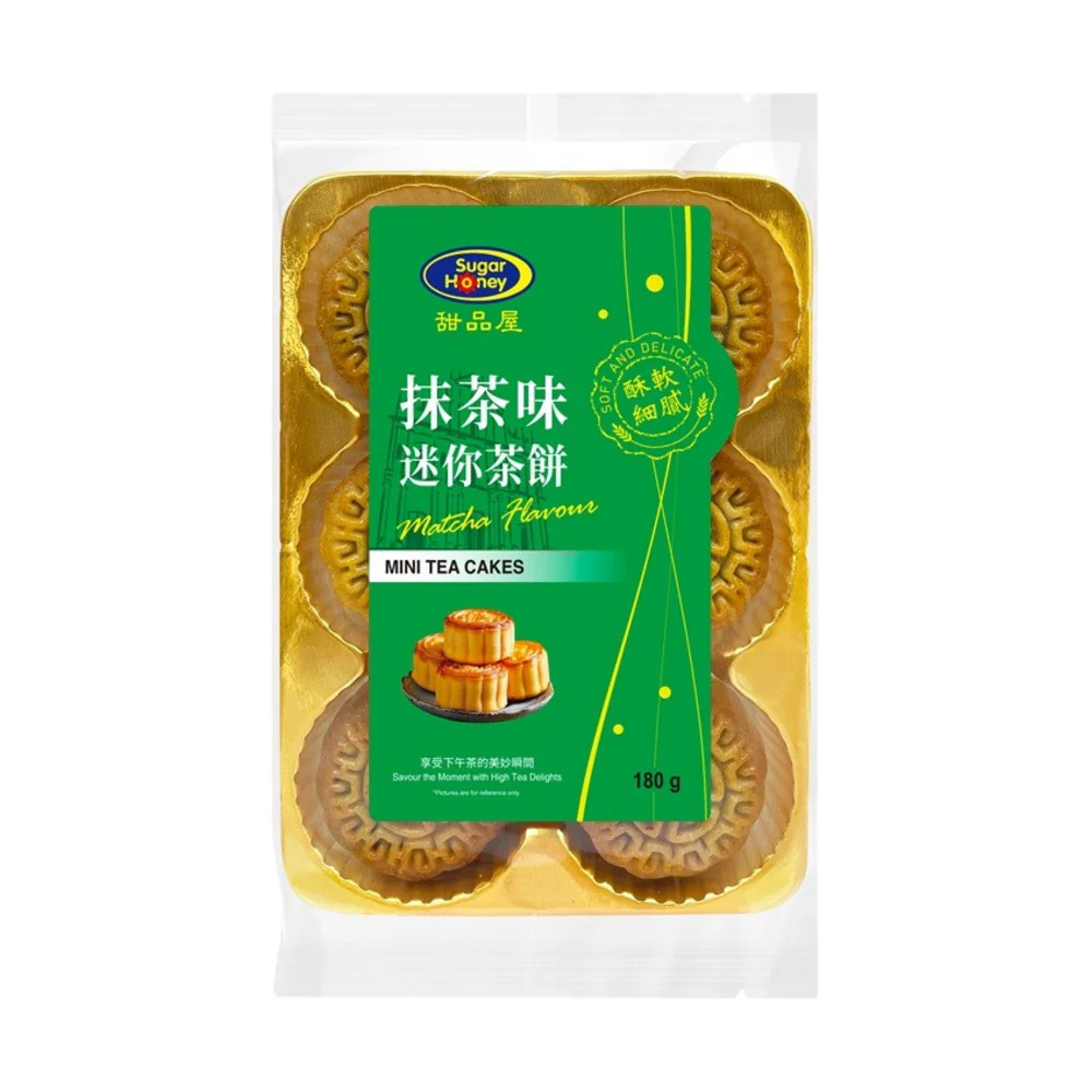Sugar Honey Matcha Mini Tea Cakes – 6 Pieces (180g)