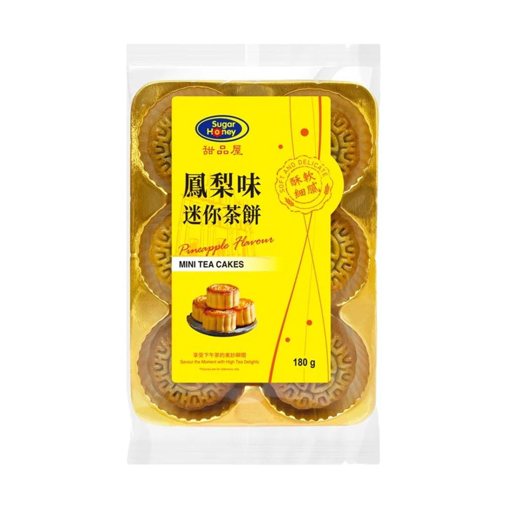 Sugar Honey Pineapple Mini Tea Cakes - 6 Pieces, 180g