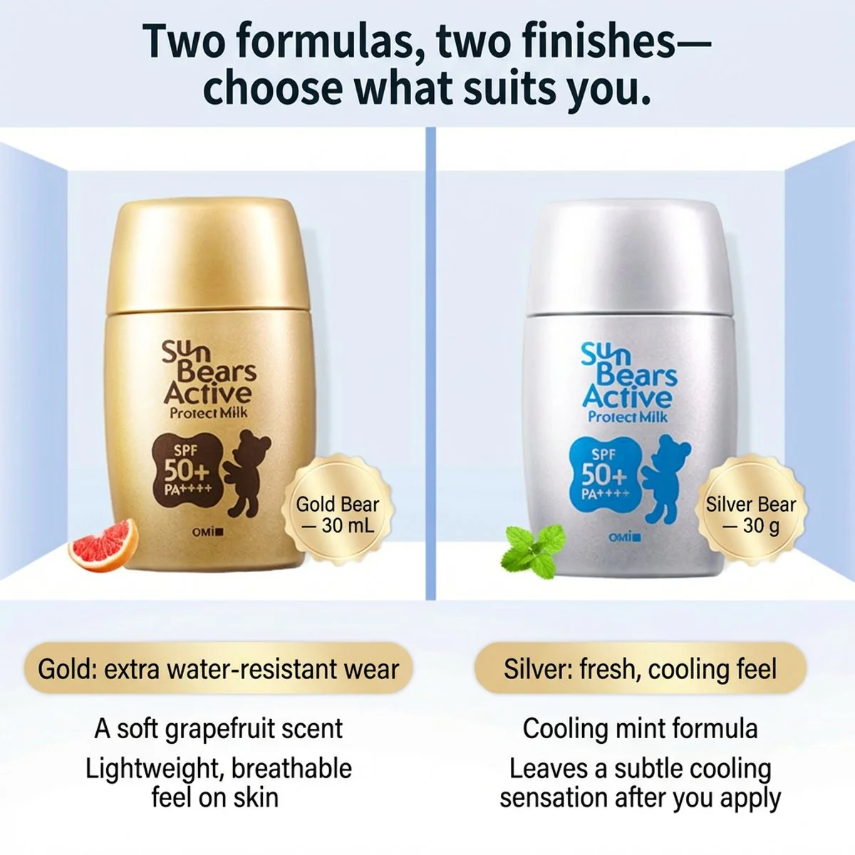 Sun Bears Active Protect Cool Sunscreen SPF 50+ PA++++ - 30g - Image 5