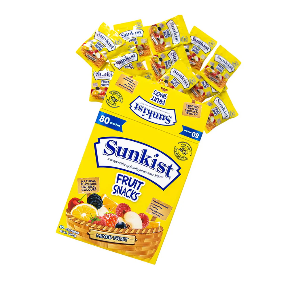 Sunkist Fruit Snacks - 80 Pouches - Image 3