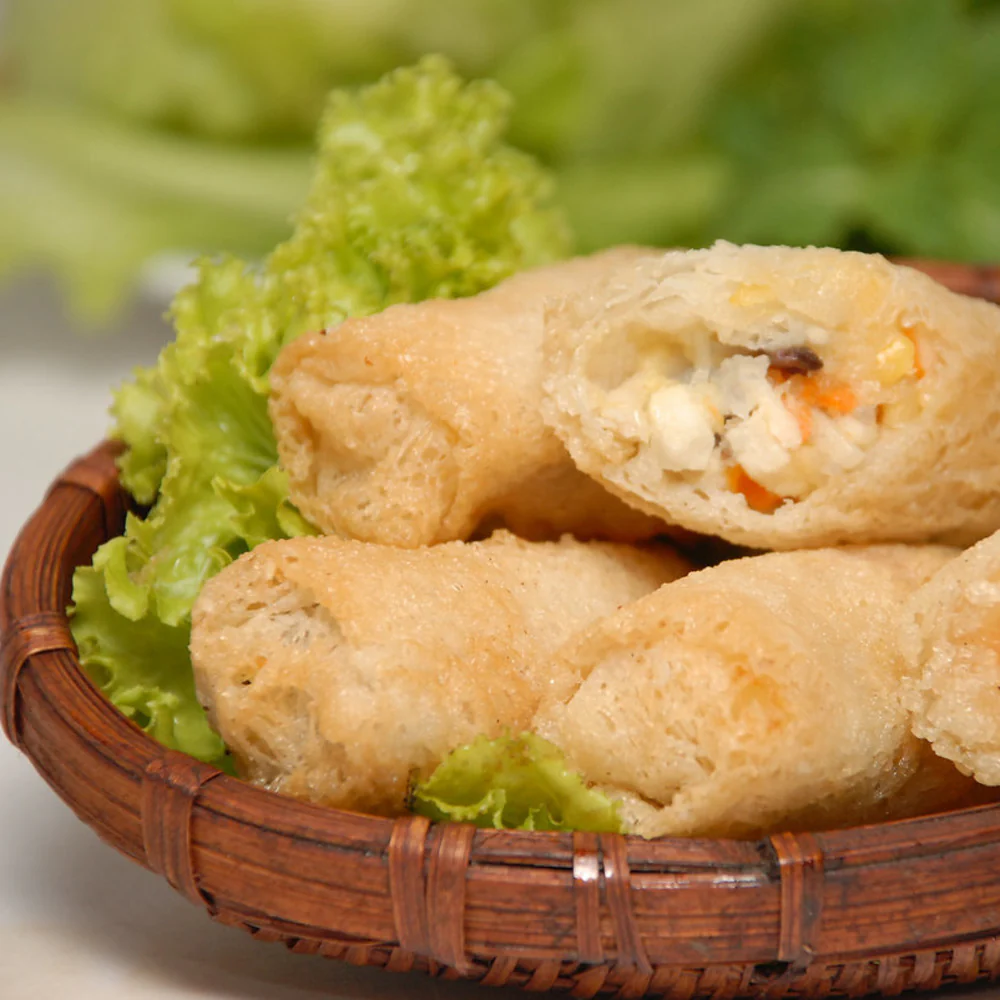 Sunny Seafood Frozen Vietnamese Vegetarian Spring Rolls - 24 Pieces, 480g - Image 3