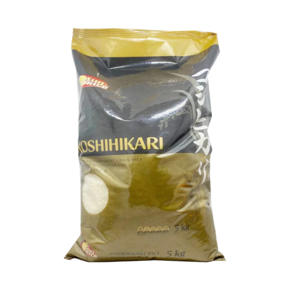 SunRice Koshihikari Short Grain Rice 5kg – Japanese-Style Sushi Rice