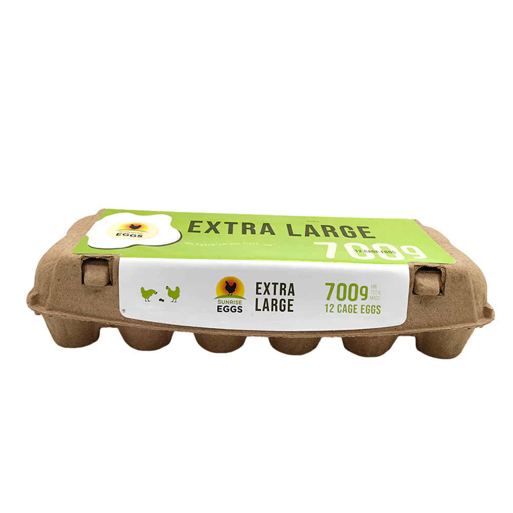 Sunrise Caged Extra Large Eggs - 12 Pieces, 700g - Image 4
