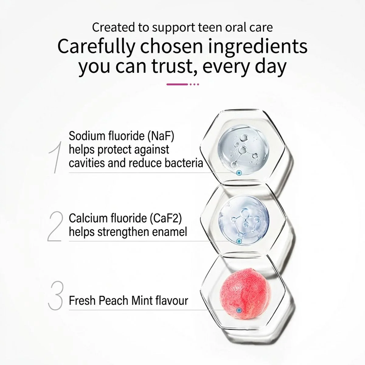 SUNSTAR Ora2 Stain Clear Toothpaste - Peach Leaf Mint, 130g - Image 2