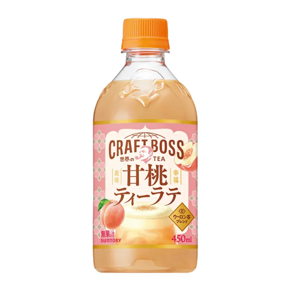 Suntory Craft Boss Peach Tea Latte 450ml