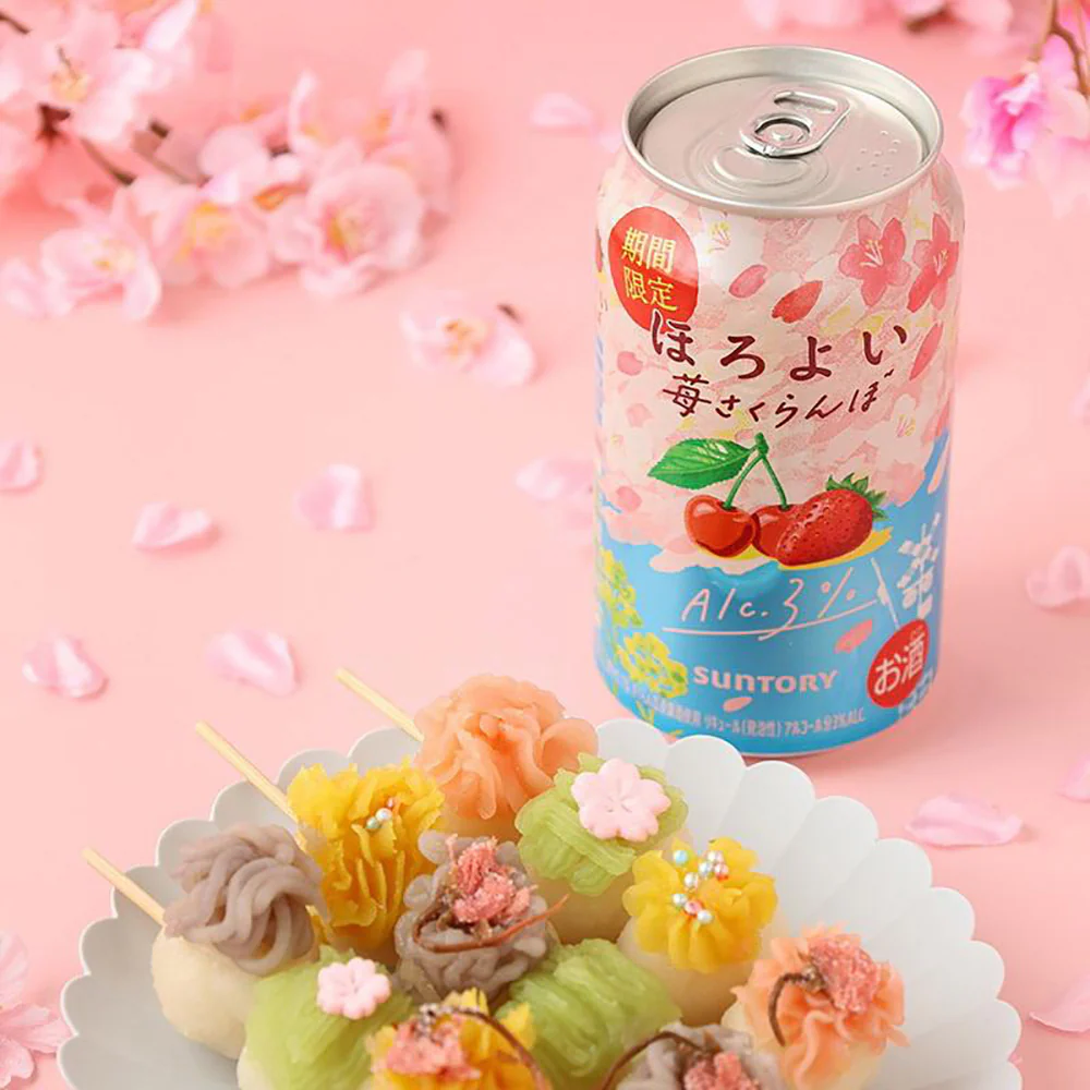 Suntory Horoyoi Cocktail - Strawberry Cherry Flavor, 3% Alcohol, 350ml - Image 3