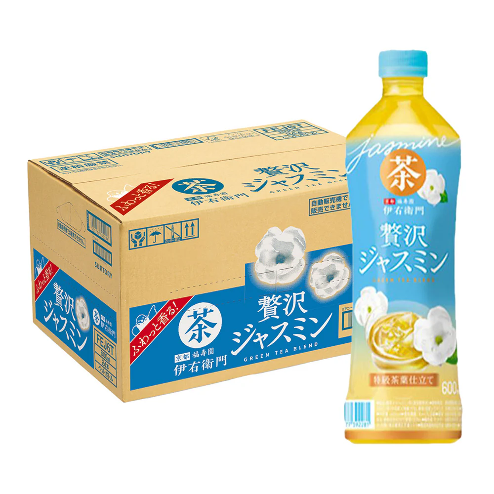 Suntory Iyemon Jasmine Tea - 600ml x 24 Bottles