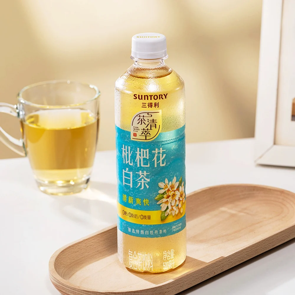 Suntory Loquat Blossom White Tea - Zero Sugar Refreshing Brew, 500ml - Image 4