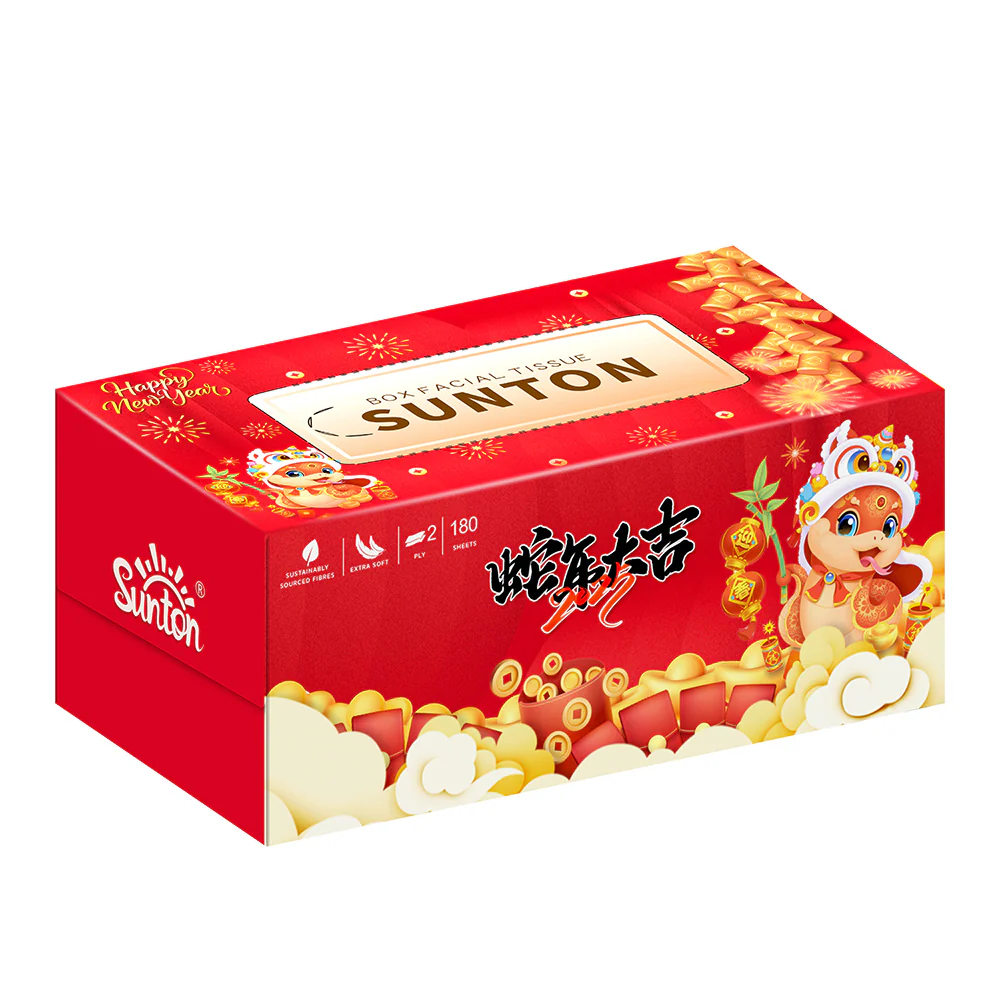 Suntory New Year Edition Facial Tissue - 180 Sheets, 2-Ply - Image 2
