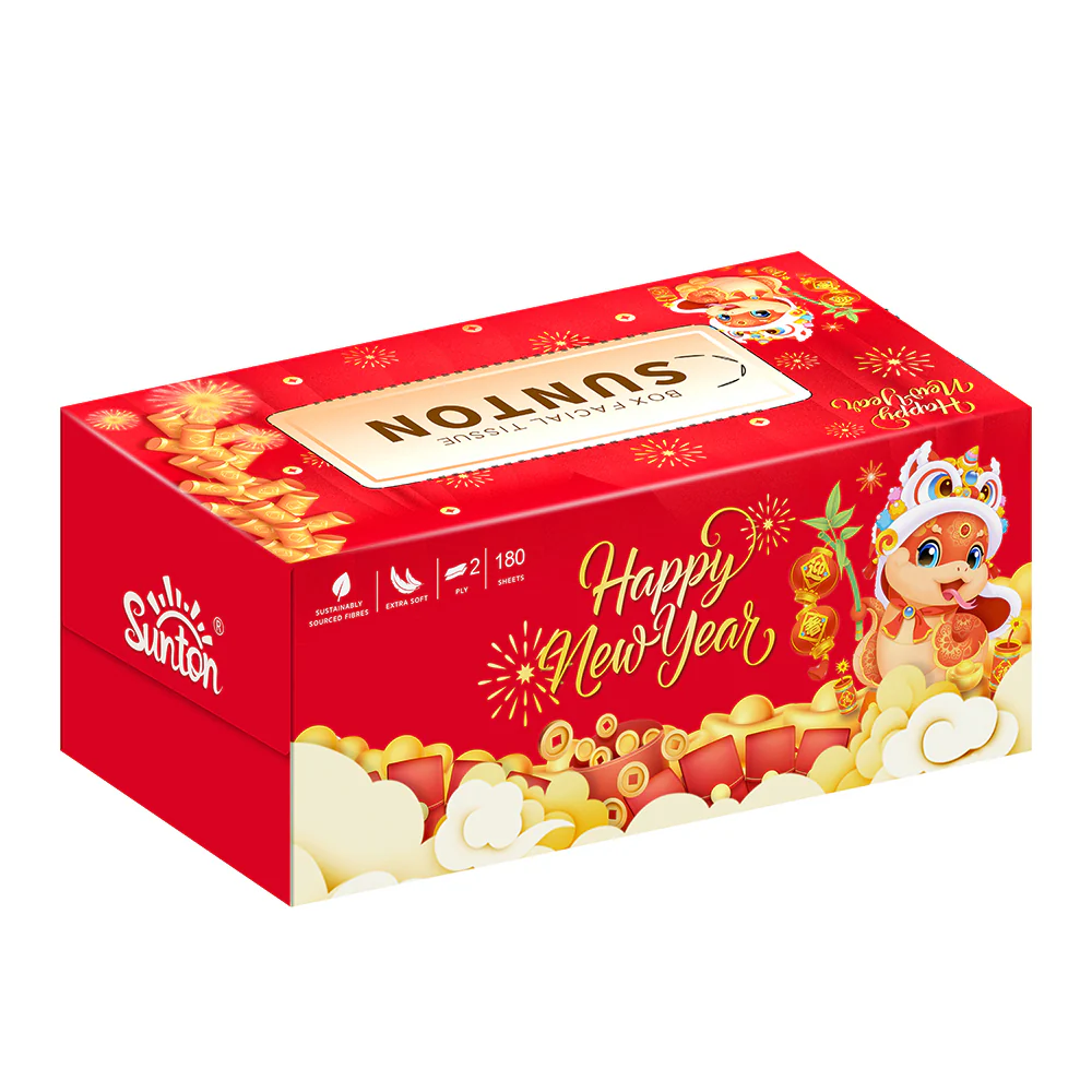 Suntory New Year Edition Facial Tissue - 180 Sheets, 2-Ply - Image 3