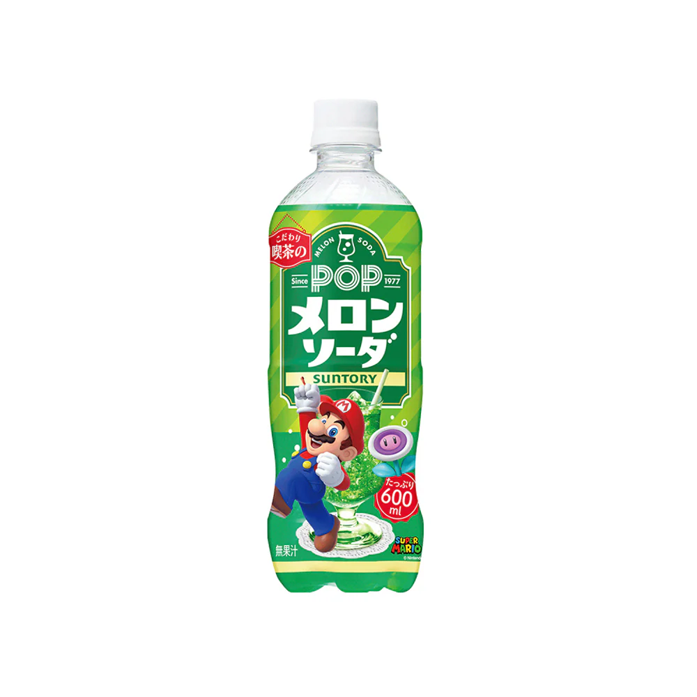 Suntory Super Mario Melon Soda 600ml