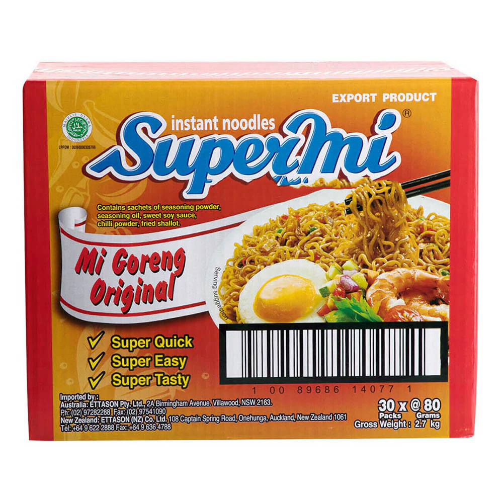Supermi Mi Goreng Instant Noodles - 80g - Image 4