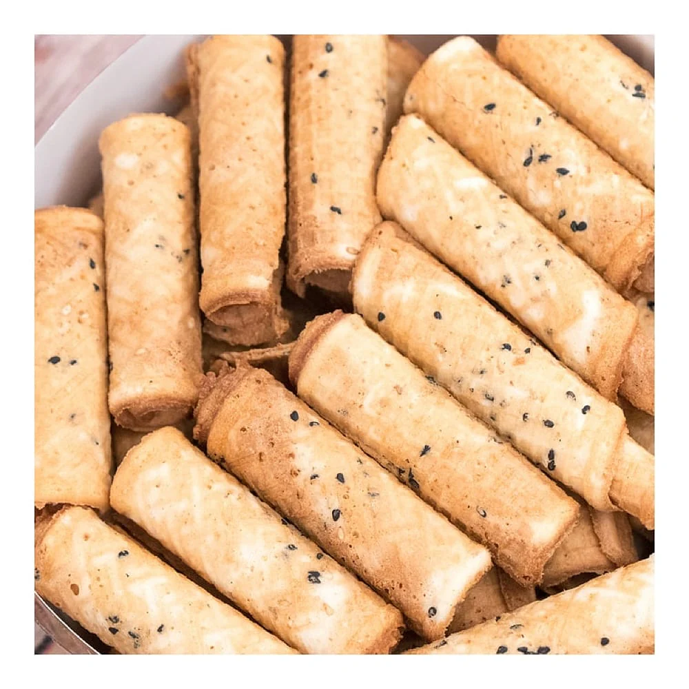 Surasang Korean Traditional Roll Cookies - Black Sesame Flavor, 365g - Image 4