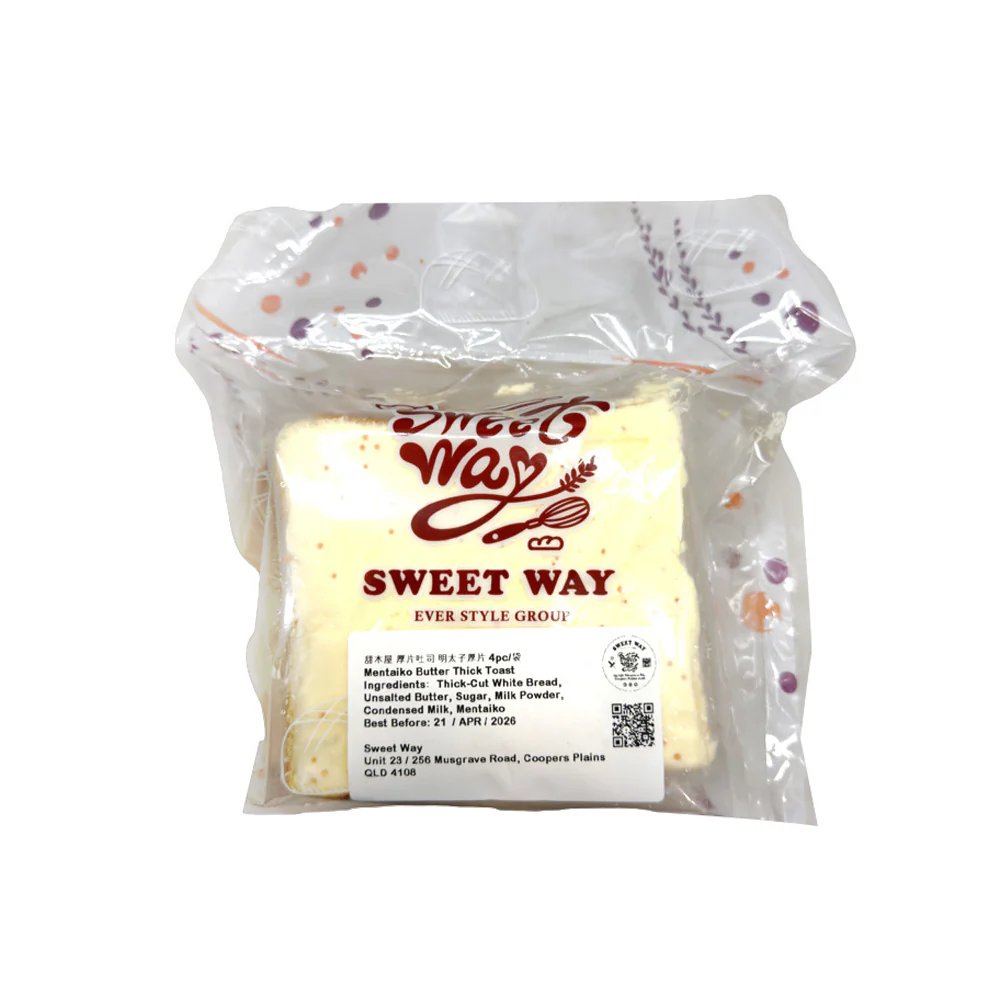 Sweet Cabin Frozen Thick-Cut Mentaiko Toast – 4 Pieces - Japanese Cod Roe Mayo - Image 2
