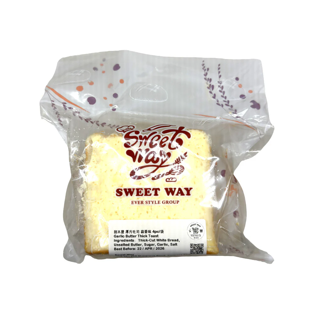 Sweet Way Garlic Butter Thick Toast (Frozen) – 4 Slices